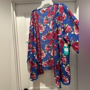 Women’s L/XL Pioneer Woman Shark Bite Open Front Topper